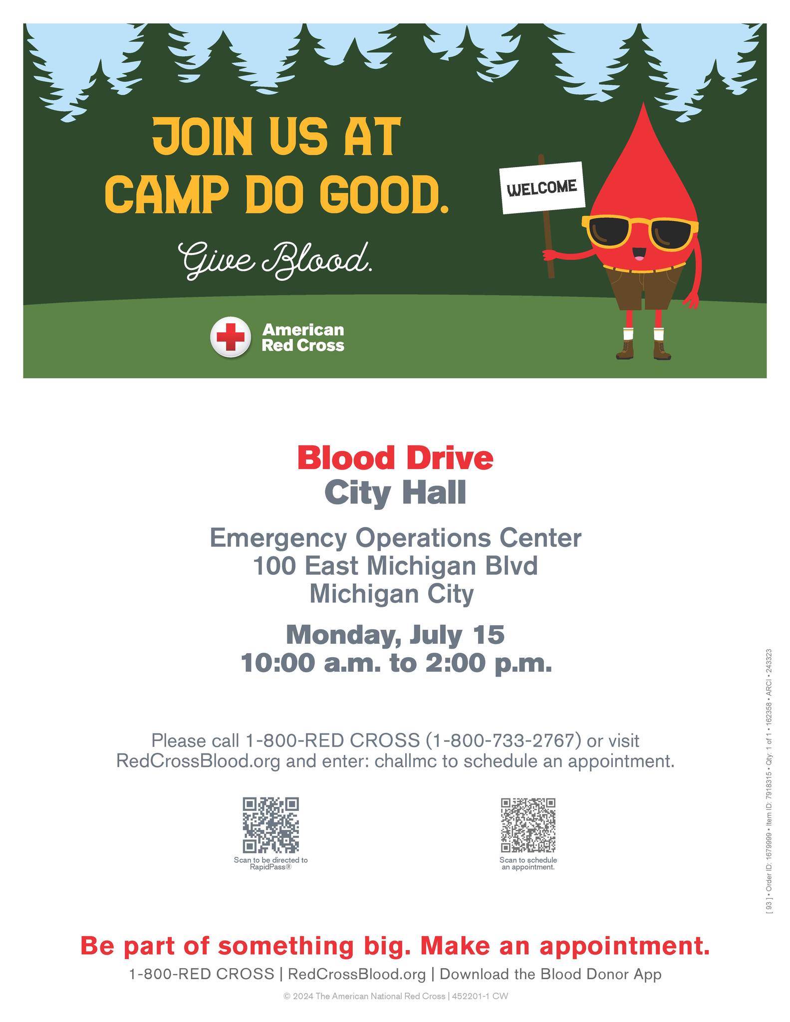 City of Michigan hosts blood drive